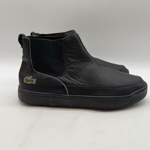 Lacoste  Explorateur Chelsea Ankle Boots Youth 4.5 or Women 6-6.5 Black Pull On